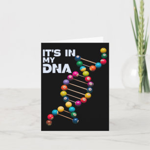 Es ist in meinem DNA Billiard Pool Player Sport Lo Karte