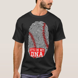 Es ist in meinem DNA Fingerprint Funny Baseball T-Shirt