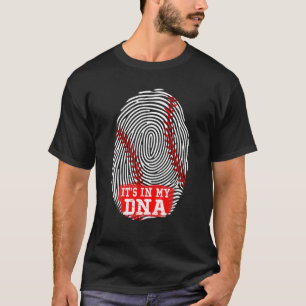 Es ist in meinem DNA Fingerprint Funny Baseball T-Shirt