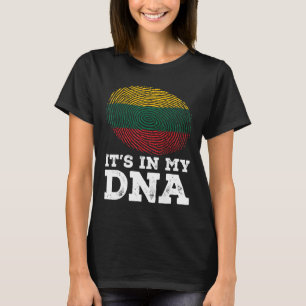Es ist in meinem DNA Fingerprint Litauen Flagge Pa T-Shirt