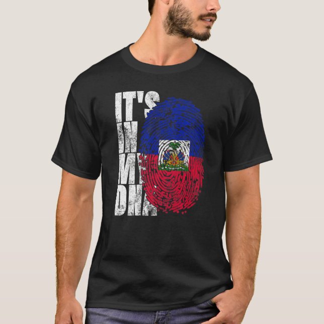 Es ist in meinem DNA-Haiti Grafik für Männer Haiti T-Shirt (Vorderseite)
