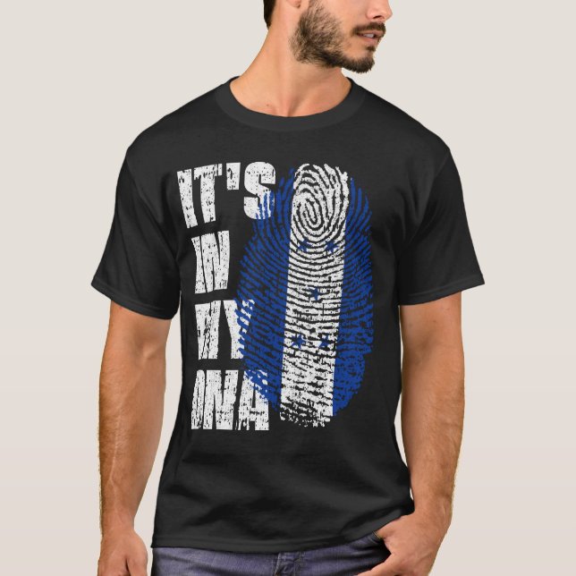 ES IST IN MEINEM DNA-Honduras-Flag-Mädchen-Geschen T-Shirt (Vorderseite)