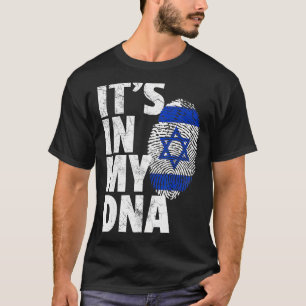 ES IST IN MEINEM DNA-israelischen Flaggenstaat-Nat T-Shirt
