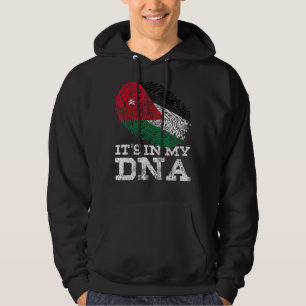 Es ist in meinem DNA Jordanien Flaggen Gene Vintag Hoodie