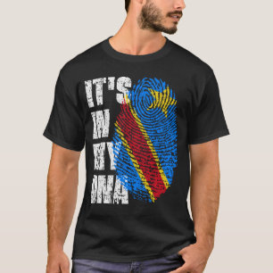 ES IST IN MEINEM DNA-Kongo-Flag Junge Mädchen Gesc T-Shirt