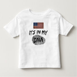 ES IST IN MEINEM DNA-LAND FLAG ZOLLBAR KLEINKIND T-SHIRT