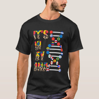 Es ist in meinem DNA Leopard Hispanic Heritage Mon T-Shirt