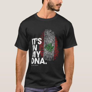 Es ist in meinem Dna Libanon Flag Shirt libanesisc