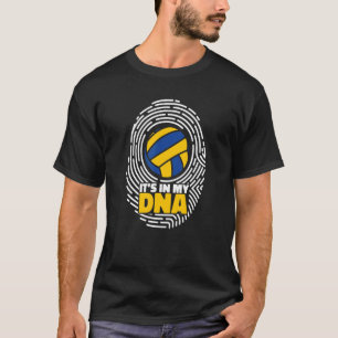 Es ist in meinem DNA-Player Trainer Team Volleybal T-Shirt
