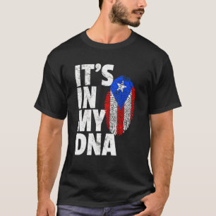 Es ist in meinem Dna Puerto Rico Rico Rico Flag Mä T-Shirt