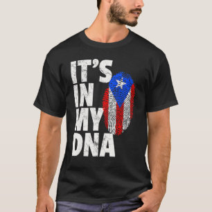 Es ist in meinem Dna Puerto Rico Rico Rico Flag Mä T-Shirt