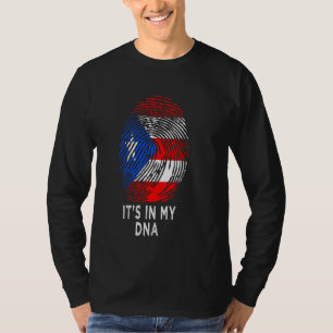 Es ist in meinem Dna Puerto Rico Rico Rico Flagge T-Shirt