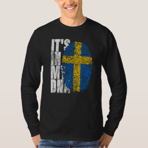 Es ist in meinem DNA-Schweden-Grafik für Frauen in T-Shirt