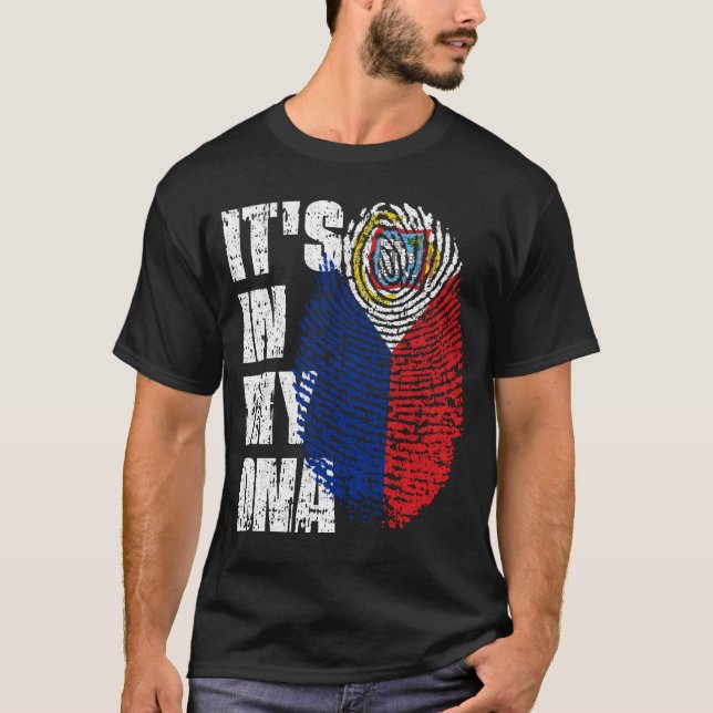 ES IST IN MEINEM DNA-Sint Maarten-Flag St. Maarten T-Shirt (Vorderseite)