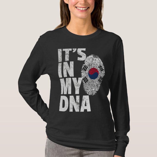 Es ist in meinem DNA-Südkorea-Flaggen-Souvenir T-Shirt (Vorderseite)