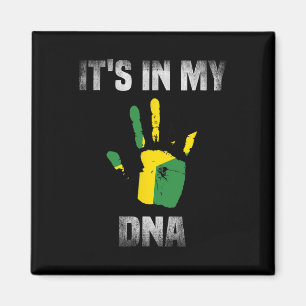 Es ist in meinem DNA Zitat Jamaikanische Flagge Ja Magnet