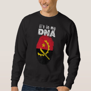 Es ist in meinem DNS Angolan Flag Proud Angola vor Sweatshirt