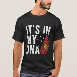 Es ist in meinem DNS Papua neue Guinea Flag Finger T-Shirt