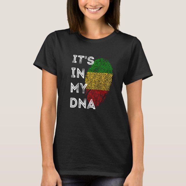 Es ist in meinem DNS Rasta Reggae Roots Jamaican P T-Shirt (Vorderseite)