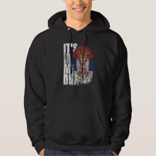 Es ist in meinem DNS Serbien Grafik für Männer Ser Hoodie