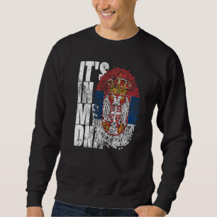 Es ist in meinem DNS Serbien Grafik für Männer Ser Sweatshirt
