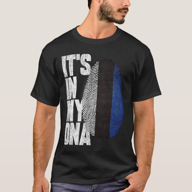 Es ist in meinem estnischen DNA-Shirt Stolz hispan T-Shirt (Vorderseite)