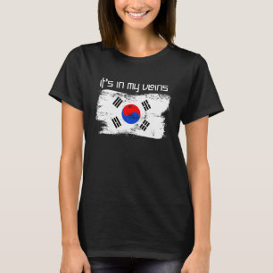 es ist in meinen Adern Patriotisches Erbe Südkorea T-Shirt