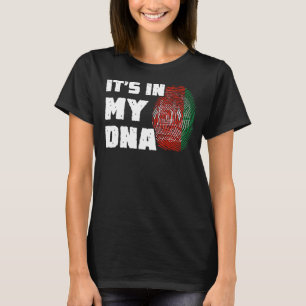 Es ist in meiner DNA Afghanistan Flag Fingerprint  T-Shirt