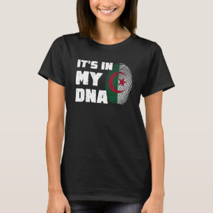 Es ist in meiner DNA Algerien Flag Fingerprint Män T-Shirt
