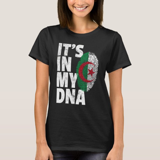Es ist in meiner DNA algerischen Flagge Männer Fra T-Shirt (Vorderseite)