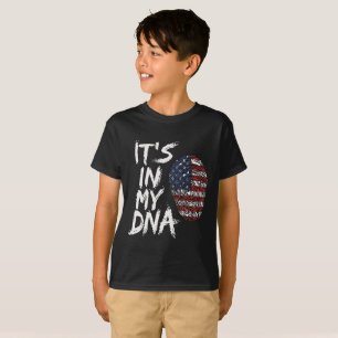 es ist in meiner DNA Amerikanische Flagge Souvenir T-Shirt