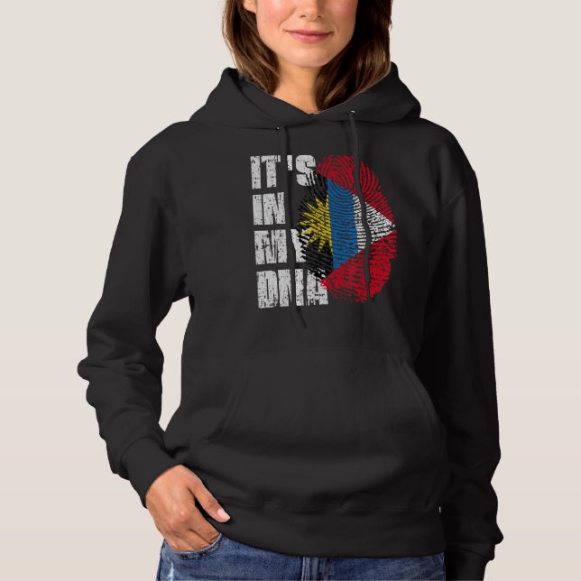 Es ist in meiner DNA Antigua und Barbuda Flag Anti Hoodie (Vorderseite)