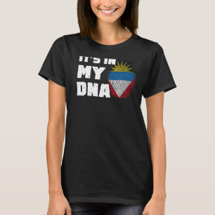 Es ist in meiner DNA Antigua und Barbuda Flag Fing T-Shirt
