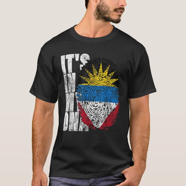 Es ist in meiner DNA Antigua und Barbuda Graphic A T-Shirt (Vorderseite)
