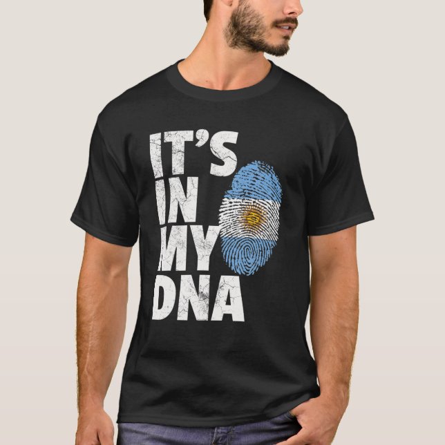 Es ist in meiner DNA Argentinien Flag Offiziellen  T-Shirt (Vorderseite)