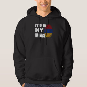 Es ist in meiner DNA Armenien-Flagge Fingerabdruck Hoodie
