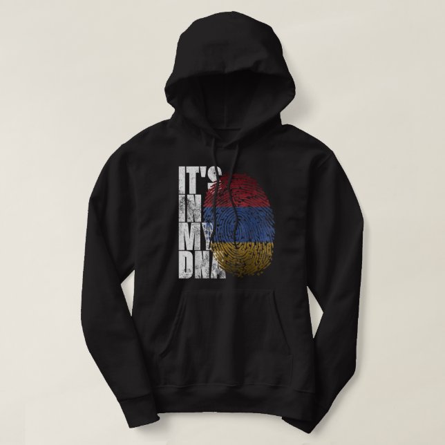 Es ist in meiner DNA armenisch signiert stolz Gesc Hoodie (Design vorne)