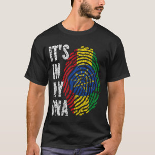 ES IST IN MEINER DNA Äthiopien Fahne Männer Frauen T-Shirt