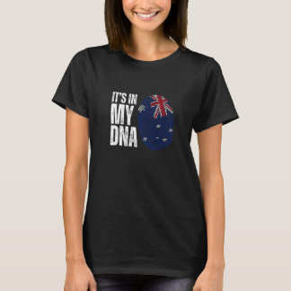 Es Ist In Meiner Dna Aussie Australische Flagge Fi T-Shirt