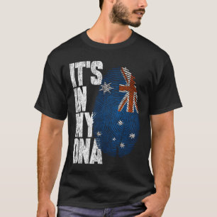 Es ist in meiner DNA, australische Flagge mit der T-Shirt