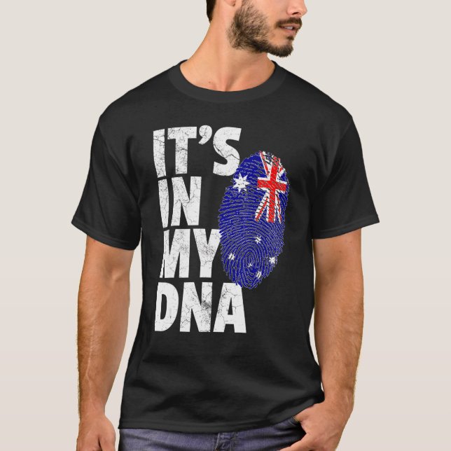 Es ist in meiner DNA Australische Flagge T-Shirt (Vorderseite)