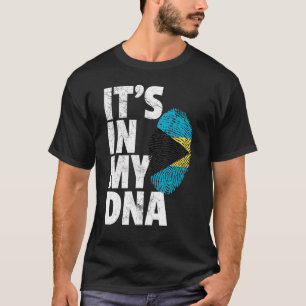 Es ist in meiner DNA-Bahamas-Flagge Männer Frauen T-Shirt