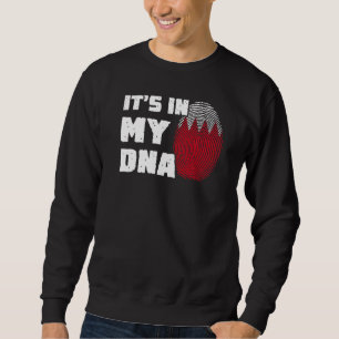 Es ist in meiner DNA Bahrain Flag Fingerprint Männ Sweatshirt