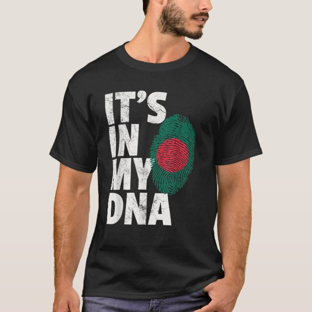 ES IST IN MEINER DNA, Bangladesch Fahne Männer Fra T-Shirt (Vorderseite)
