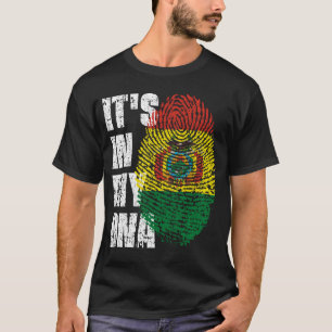 ES IST IN MEINER DNA Bolivien Flag Boy Girl Gift T-Shirt