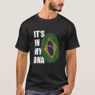 Es ist in meiner DNA brasilianische Roots Fingerpr T-Shirt