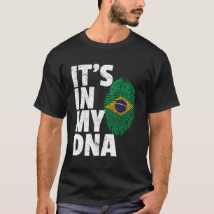 Es ist in meiner DNA Brasiliens Flaggen Pride Root T-Shirt