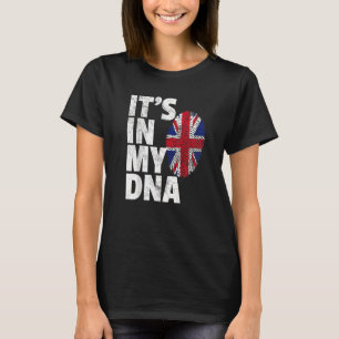 ES IST IN MEINER DNA British Flag England Großbrit T-Shirt