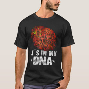 Es ist in meiner DNA-China Flag Chinesischer Retro T-Shirt