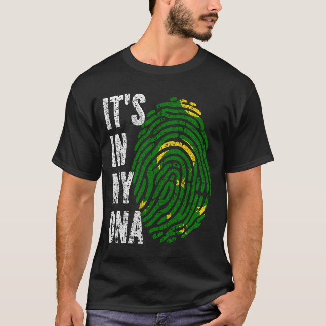 ES IST IN MEINER DNA-Cocos (Keeling)-Islands-Fahne T-Shirt (Vorderseite)
